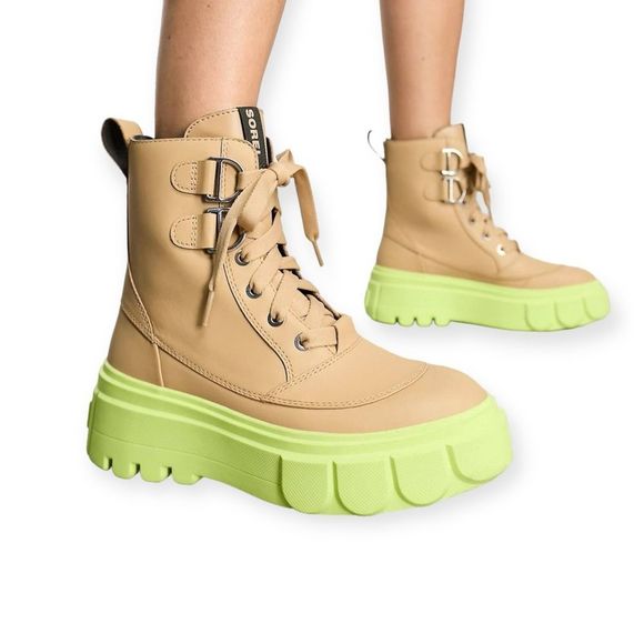 Sorel Shoes - SOREL Caribou X Waterproof Leather Lace-Up Boot in Canoe/Tippet Size 8 NEW